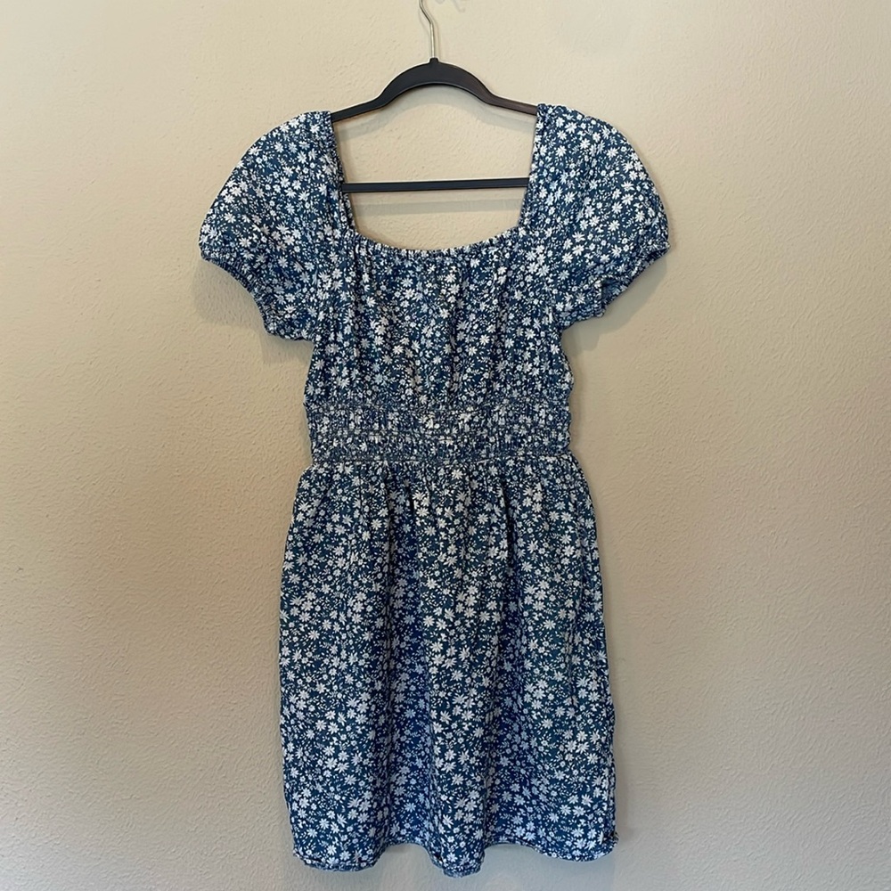 American Eagle Blue Floral Mini Dress